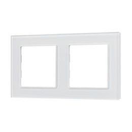 Рамка стеклянная FRM-GLARE-GS-2-WH Arlight 043796