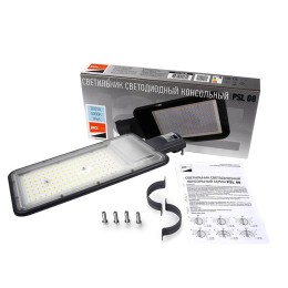 Светильник светодиодный PSL 08 GR 200Вт 5000К IP65 140/70град. ДКУ уличный консольный с линзовым мод