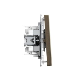 Выключатель для жалюзи 2-кл. ArtGallery 2х (сх. 4) 10А быстрозажим. клем. механизм мокко SE GAL00061