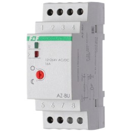 Фотореле AZ-BU (выносной фотодатчик монтаж на DIN-рейке 2 модуля 12-264В AC/DC 16А 1NO IP20 F&F EA01