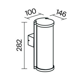 Светильник Conf 1х15Вт E27 IP54 бра настен. Maytoni O451WL-01GF