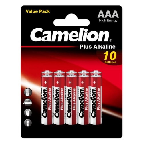 Элемент питания алкалиновый AAA/LR03 1.5В Plus Alkaline BL10 (уп.10шт) Camelion 14853