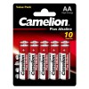 Элемент питания алкалиновый AA/LR6 1.5В Plus Alkaline BL10 (уп.10шт) Camelion 14854