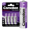 Элемент питания алкалиновый AA/LR6 1.5В Ultra BL-4 (уп.4шт) Camelion 14984