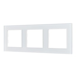 Рамка стеклянная FRM-GLARE-GS-3-WH Arlight 043799