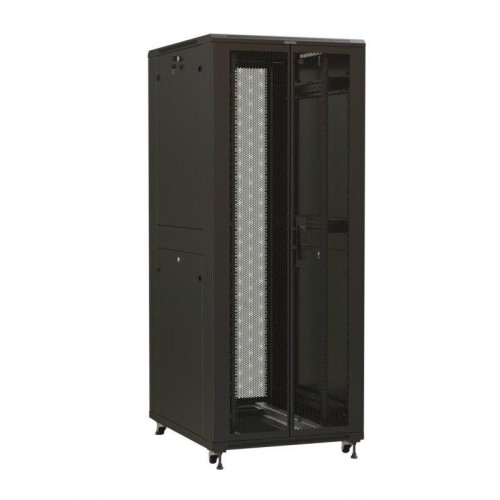 Шкаф напольный TTR-4781-DD-RAL9005 19дюйм 47U 2277х800х1000мм передн. и задн. распаш. перфорир. двер