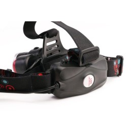 Фонарь налобный аккумуляторный LED5334 3.7В 3LED 5Вт фокус 2 ак. 4 реж. USB бокс черн. Ultraflash 15