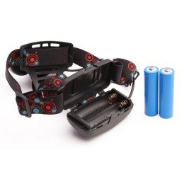 Фонарь налобный аккумуляторный LED5334 3.7В 3LED 5Вт фокус 2 ак. 4 реж. USB бокс черн. Ultraflash 15