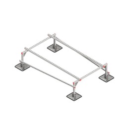 Конструкция опорная для установки оборудования TECHNORAPTOR STEELFOOT 1200х2000 тип 1 HD КМ TR0310