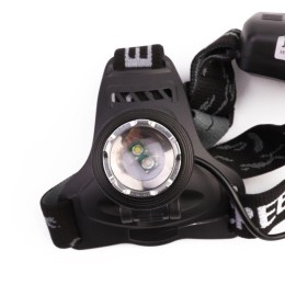 Фонарь налобный аккумуляторный LED5339 3.7В LED+син. LED 5Вт фокус 2 ак. 4 реж USB черн. Ultraflash