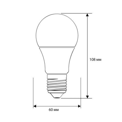 Лампа светодиодная LED7-A60/830/E27 7Вт грушевидная матовая 3000К тепл. бел. E27 580лм 170-265В Camelion 11253