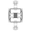 Коробка взрывозащищенная клеммная из полиэстера TBE-P-03-(6xCBC.2)-1xKAEPM2MHK-20(A)-1xKAEPM2MHK-20(C)1Ex e IIC Т5 Gb / Ex tb IIICT95град.C Db IP66/КЗ DKC 1231.031.22.11B