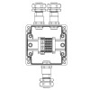 Коробка взрывозащищенная клеммная из полиэстера TBE-P-03-(2xCBC.2-2xCBC.2(i)-2xTEO.2)-2xKAEPM2MHK-20(A)-1xKAEPM2MHK-20(C)1Ex e IICТ5 Gb / Ex tb IIIC T95град.C Db IP66 DKC 1231.031.22.11C