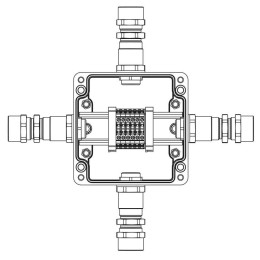 Коробка взрывозащищенная клеммная из полиэстера TBE-P-03-(6xCBC.2)-1xKA2MHK(A)-1xKA2MHK(B)-1xKA2MHK(C)-1xKA2MHK(D)1Ex e IIC Т5 Gb /Ex tb IIIC T95град.C Db IP66/КЗ DKC 1231.031.22.1226