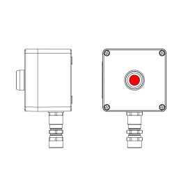 Пост управления взрывозащищенный из полиэстера CPE-P-03-(1xP1R(11))-1xKA2MHK(C)1Ex d e IIC Т5 Gb / Ex tb IIIC T95град.C Db IP66/КЗ DKC 2231.031.22.11I