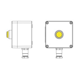 Пост управления взрывозащищенный из полиэстера CPE-P-03-(1xLY(250))-1xKH2MHK(C)1Ex d e IIC Т5 Gb / Ex tb IIIC T95град.C Db IP66/КЗ DKC 2231.031.22.1218