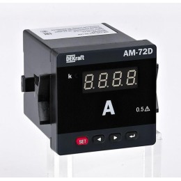 Амперметр цифровой АМ-96D 3ф вх. 1А вых. DO+RS-485 96х96мм LED-дисплей DEKraft 50339DEK