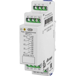 Реле промежуточное МРП-4-1 ACDC230В УХЛ4 4 переключ. контакта коммутируемый ток до 8А Меандр A8302-16938117