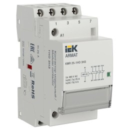 Контактор модульный KMR 25А 230В AC 1НО 3НЗ ARMAT IEK AR-KMR10-025-13-230