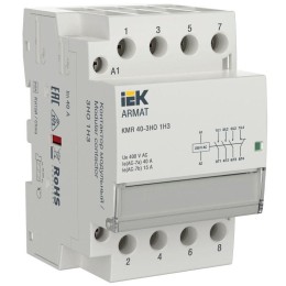 Контактор модульный KMR 40А 230В AC 3НО 1 НЗ ARMAT IEK AR-KMR10-040-31-230