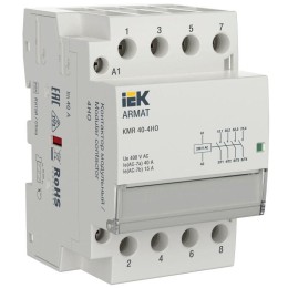 Контактор модульный KMR 40А 230В AC 4НО ARMAT IEK AR-KMR10-040-40-230