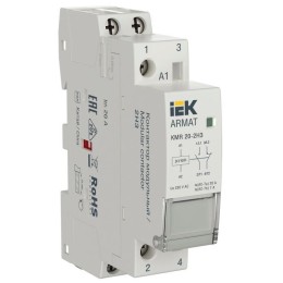 Контактор модульный KMR 20А 24В AC/DC 2НЗ ARMAT IEK AR-KMR20-020-02-024