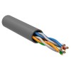 Кабель витая пара U/UTP кат.5E 4PR 24 AWG PVC 1м сер. РФ (уп.305м) GENERICA BC1-C5E04-111-305-R-G