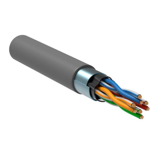 Кабель витая пара F/UTP кат.5E 4PR 24 AWG PVC 1м сер. РФ (уп.305м) GENERICA BC1-C5E04-311-305-R-G