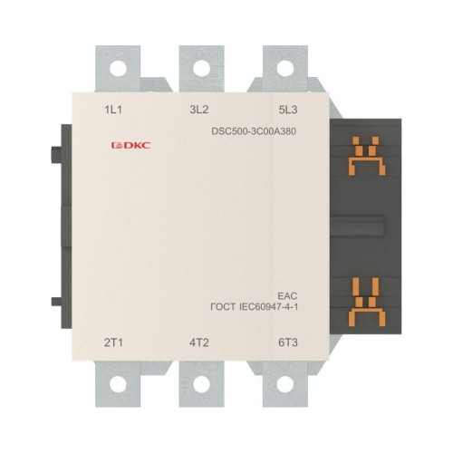 Контактор магнитный DSC500-3C00A380 500А 250кВт (AC3) 380В AC DKC DSC500-3C00A380