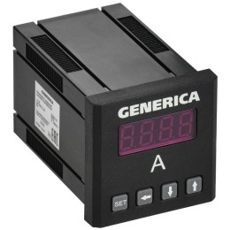 Амперметр цифровой щитовой 1ф 48х48 LED GENERICA IDA31-5-1-0-LED-G