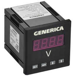 Вольтметр цифровой щитовой 1ф DO RS-485 72х72 LED GENERICA IDV11-5-1-3-LED-G