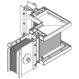 Секция угловая левая 630А Al 3L+N+PER НК IP55 тран. IEK LB-0630A4-25-F-LL