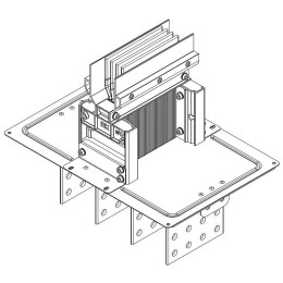 Секция фланцевая Тип1 800А Al 3L+N+PER НК IP55 тран. IEK LB-0800A4-25-F-F1