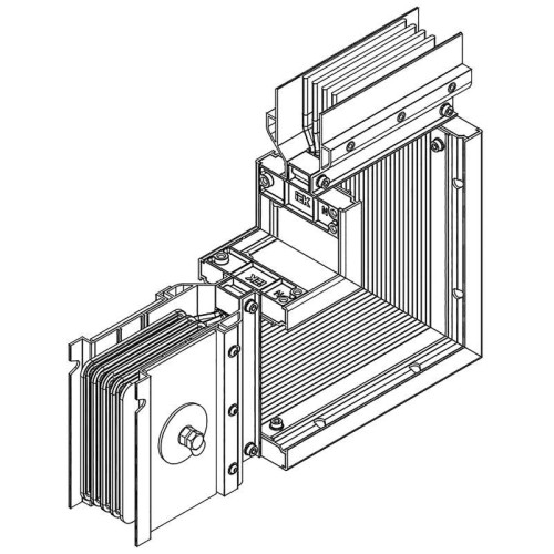 Секция угловая вверх 800А Al 3L+N+PER НК IP55 тран. IEK LB-0800A4-25-F-LU