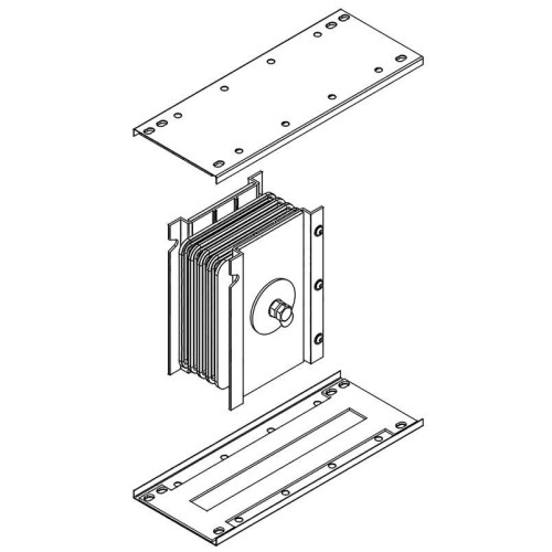 Блок соединительный 1250А Al 3L+N+PER НК IP55 IEK LB-1250A4-25-F-J