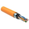 Кабель витая пара F/UTP кат.6 4х2х23AWG solid LSZH оранж. (305м) (м) ITK LC1-C604-327