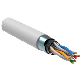 Кабель витая пара F/UTP кат.6 4х2х23AWG solid LSZH бел. (305м) (м) ITK LC1-C604-328