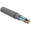 Кабель витая пара S/FTP кат.6A 4х2х23AWG solid LSZH сер. (305м) (м) ITK LC1-C6A04-621