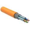 Кабель витая пара S/FTP кат.7 4х2х23AWG solid LSZH оранж. (305м) (м) ITK LC1-C704-627