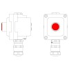 Пост управления взрывонепроницаемый из алюминия LCSD-01-B-MC-L1R(220)x1-PCMB-KAEPM3MHK-26 DKC LCSD21000052