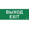 Этикетка самоклеящаяся "Выход-EXIT" ДПА IP20/54 IEK LPC10-1-24-09-VYHD