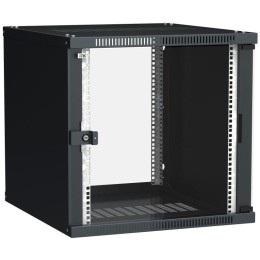 Шкаф LINEA WE 12U 600x600мм дверь стекло черн. ITK LWE5-12U66-GF