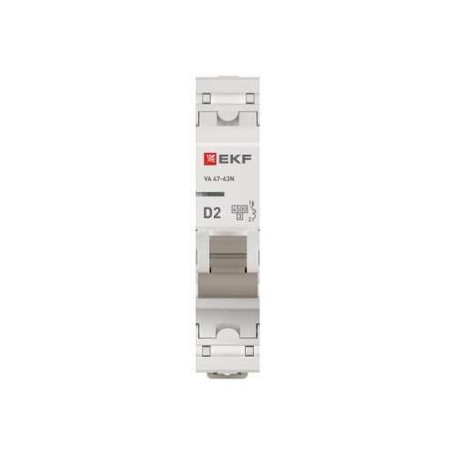 Выключатель автоматический 1п D 2А 4.5кА ВА 47-63N PROxima EKF M634102D