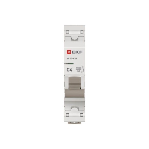 Выключатель автоматический 1п C 4А 4.5кА ВА 47-63N PROxima EKF M634104C