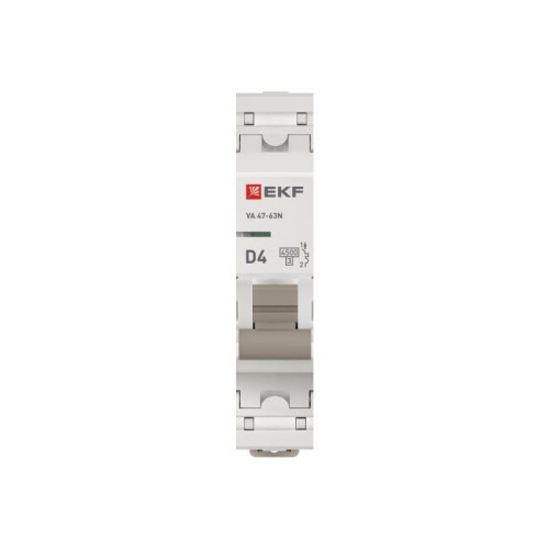 Выключатель автоматический 1п D 4А 4.5кА ВА 47-63N PROxima EKF M634104D