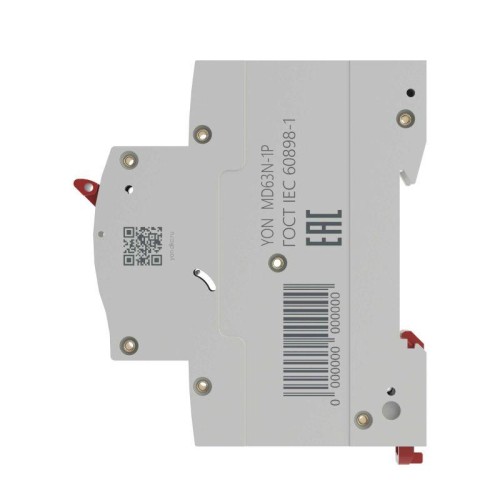 Выключатель автоматический модульный 1п B 16А 6кА MD63N YON MD63N-1PB16