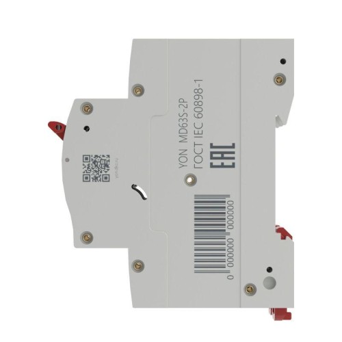 Выключатель автоматический модульный 2п D 63А 4.5кА YON max MD63S YON MD63S-2PD63