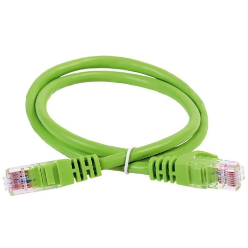 Патч-корд кат.6 UTP PVC 10м зел. ITK PC02-C6U-10M