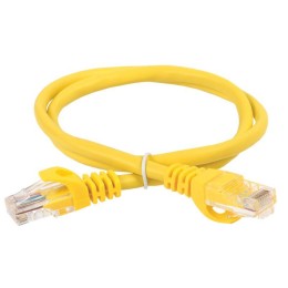 Патч-корд кат.6 UTP PVC 10м желт. ITK PC05-C6U-10M