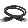 Патч-корд кат.6 UTP PVC 10м черн. ITK PC09-C6U-10M